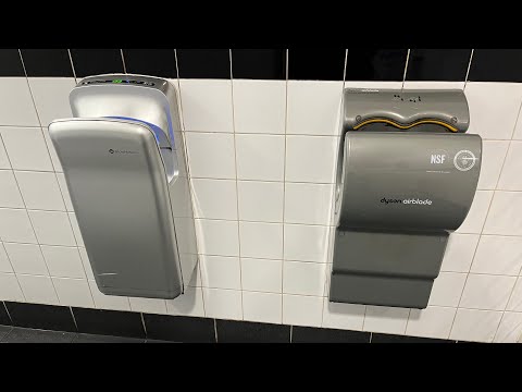 AIKE AK2006H (Blowmotion) and Dyson Airblade AB03 at National Express, Manchester 🚹