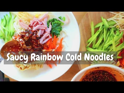 Rainbow Saucy Cold Noodles Recipe Chinese Style