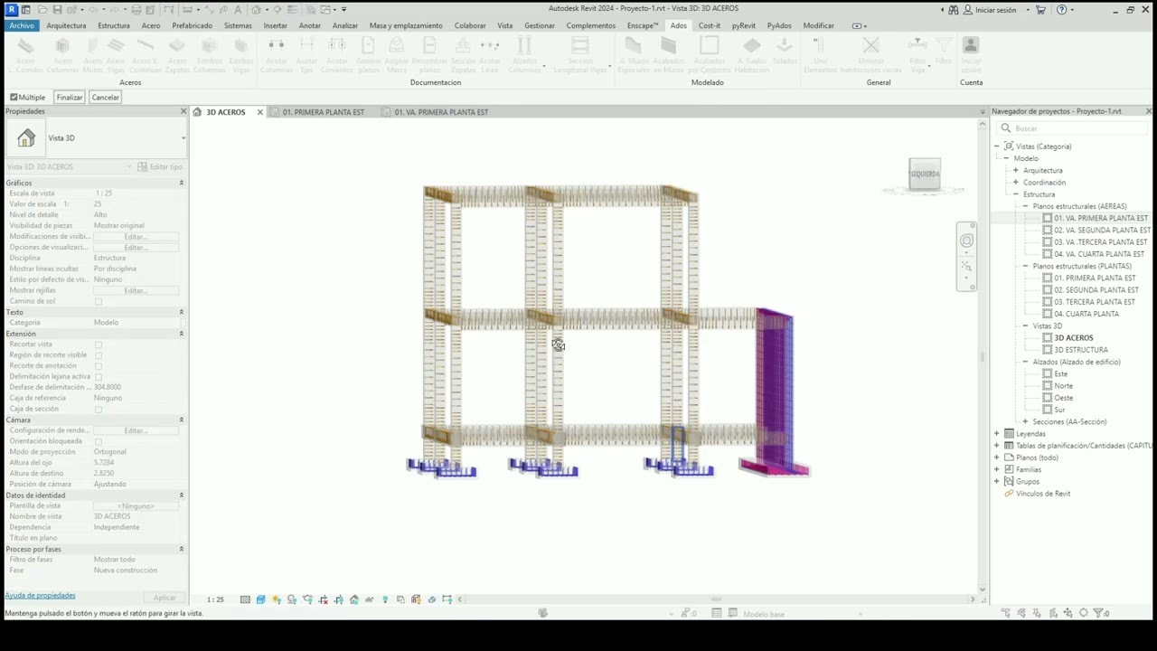 Acero Columnas