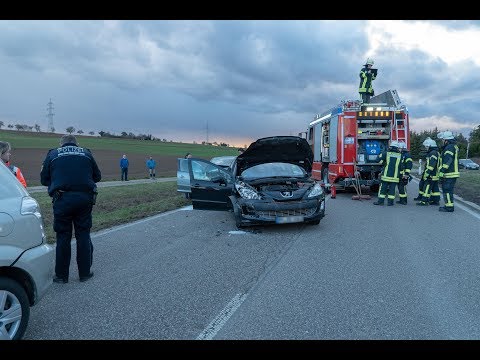 Auffahrunfall auf Bundesstraße