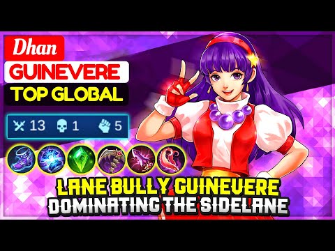 Lane Bully Guinevere, Dominating The Sidelane [ Former Top 1 Global Guinevere ] Dhan - Mobile Legend