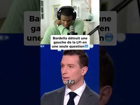 Bardella détruit Manon aubry en une seule question 👏 #france #bardella #lfi #manonaubry