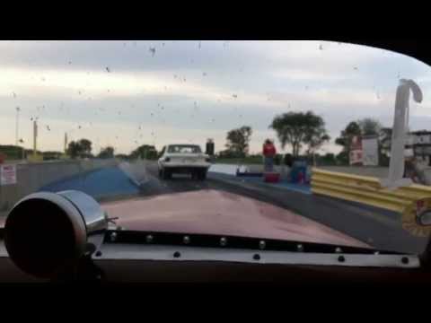 11 second Ride-Along in the Rebel Reaper Willys Gasser Wheel Stander at the Hunnert Car Heads Up