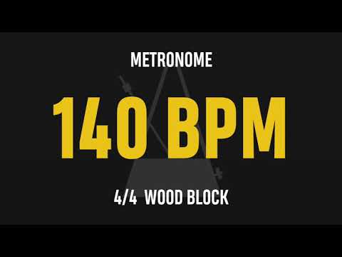 140 BPM 4/4 - Best Metronome (Sound : Wood block)
