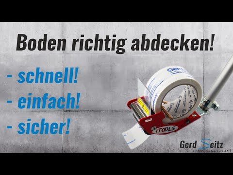 Boden richtig abdecken & abkleben - Gerd Seitz - Abdeckroller