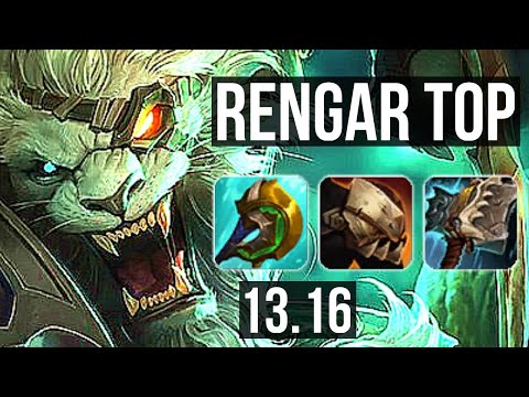 RENGAR vs CAMILLE (TOP) | Rank 2 Rengar, 16/2/8, 1200+ games, Legendary | KR Challenger | 13.16