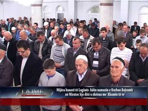 www.rtvpresheva.tv Falja e namazit te Kuban Bajramit - xhamia e Re - Miratoc