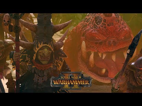 GOB & BIRB - Greenskins vs Skaven, Chaos vs Wood Elves // Total War: Warhammer II Online Battle