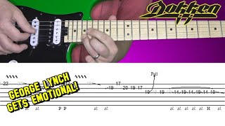 One of George Lynch's easiest solos! "Alone Again" from Dokken - guitar lesson with tabs!