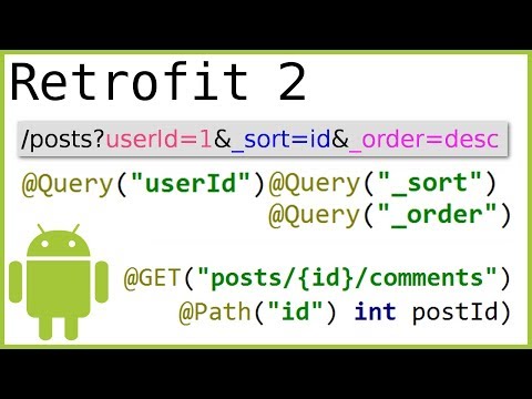 Retrofit Tutorial Part 2 URL MANIPULATION PATH QUERY QUERYMAP URL Android Studio Tutorial