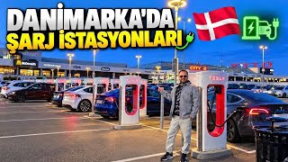 Danimarka’da Elektrikli Araç Şarj İstasyonları 🇩🇰⚡ Tesla Supercharger, Clever ve