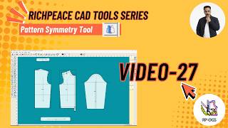 How to use Pattern Symmetry tool in Richpeace CAD software | VIDEO 27