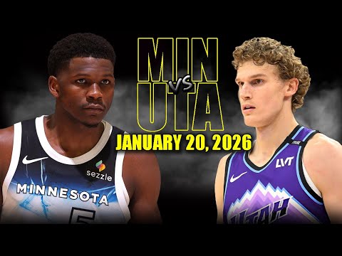 Minnesota Timberwolves vs Utah Jazz Full Game Highlights – January 20, 2026 | NBA Season