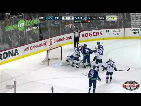 Canucks vs Blues Highlights 2/26/14