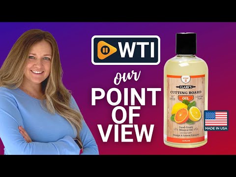 Cutting Board Oil (12oz) by CLARK'S | Enriched with Lemon & Orange Oils - WTI product video review