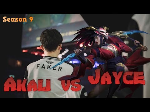 Faker - Akali vs Jayce Mid - Patch 9.19 LoL Season 9 KR Ranked | League of Legends Replays