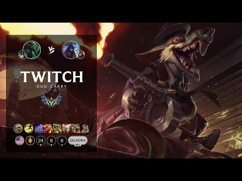 Twitch ADC vs Aphelios - NA Challenger Patch 12.16
