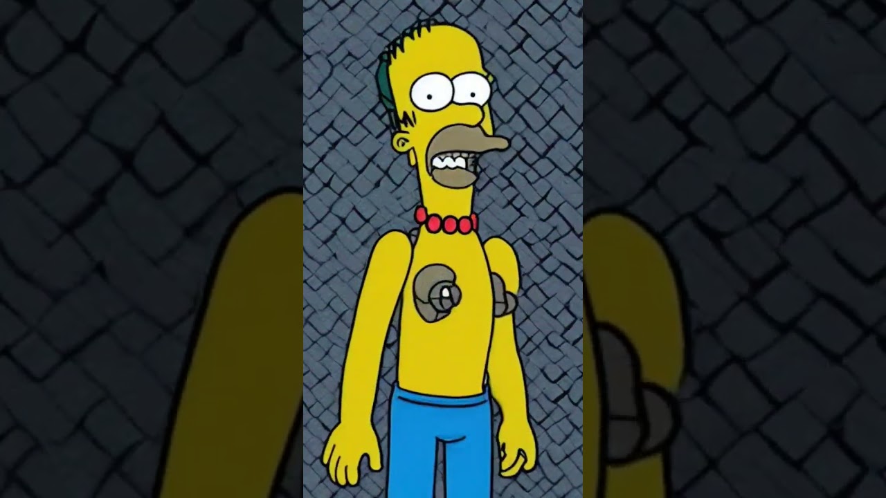 stable diffusion blending Tourette into The Simpsons