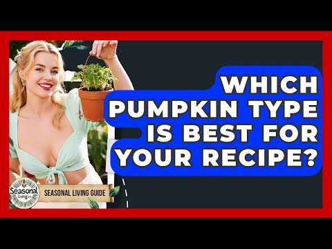Which Pumpkin Type Is Best For Your Recipe? - Seasonal Living Guide