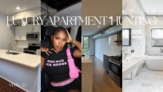 LUXURY APARTMENT HUNTING IN PHILLY | silent party with my sister