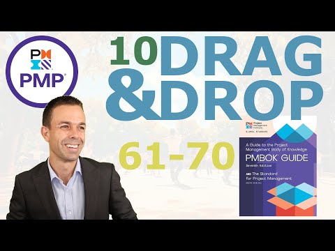 10 PMP Drag Drop Questions 1 to 10