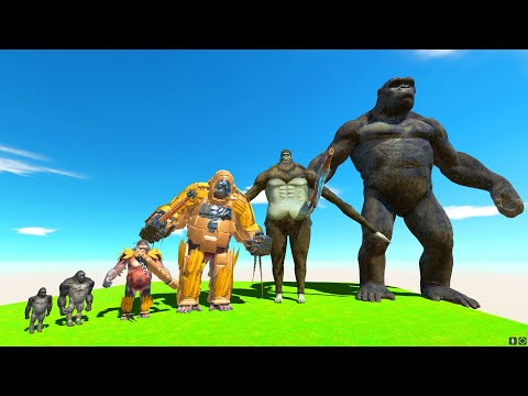 EVOLUTION of KING KONG Size Comparison VS Godzilla The New Empire + Mechagodzilla 2021 - ARBS