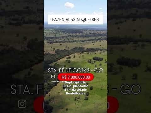 53 alqueires em Santa Fé Goiás / whatsapp 62 99373-6407