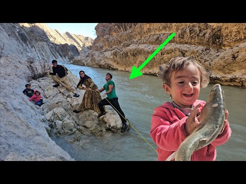 🎣A Giant Fish Tore the Net! | The chavil Family’s Exciting Fishing Adventure 🎣⛰️🔥