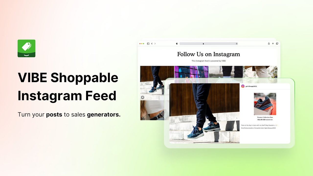 VIBE Shoppable Instagram Feed Demo