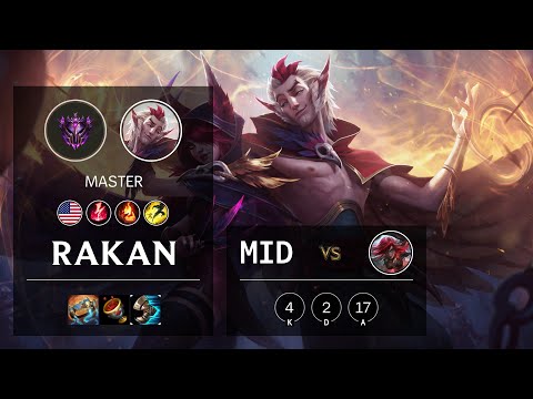 Rakan Mid vs Katarina - NA Master Patch 10.14