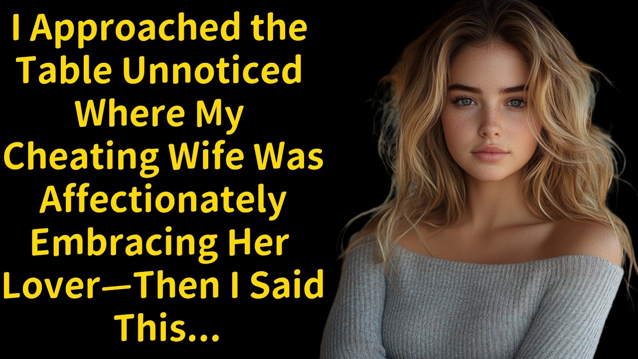 I Approached the Table Unnoticed Where My Cheating Wife Was Affectionately Embracing Her Lover—Then.