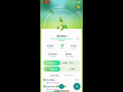 Pokémon Go Servine - Serperior Evolution