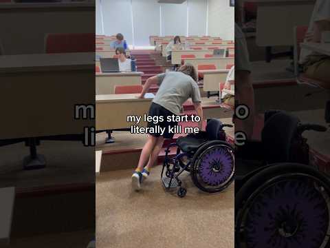 How I take care of my paralyzed body as a College Student! #paralyzed #collegestudent #wheelchair