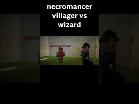 necromancer villager vs wizard #shorts #minecraft #viral
