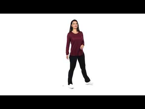 Blusa Manga Longa Mullet Fenomenal - Bordô