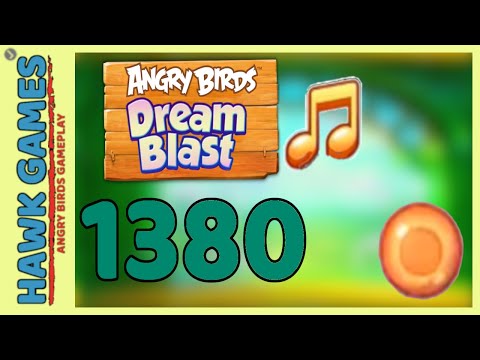 Angry Birds Dream Blast Level 1380 - Walkthrough, No Boosters