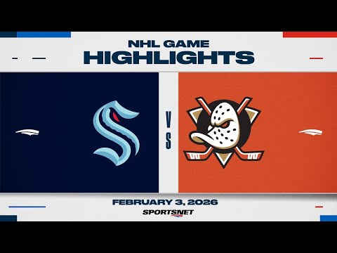 NHL Highlights | Kraken vs. Ducks - February 3, 2026