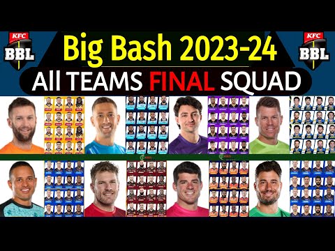 Big Bash League 2023-24 | All Teams Full & Final Squad | BBL 2023/24 All Teams Final Squad |BBL 2024