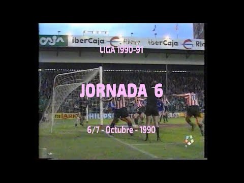 Goles Liga 1990-1991 Primera División Jornada 6