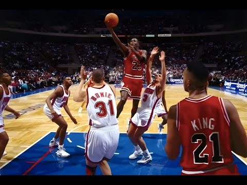 1991 NBA Chicago Bulls at New Jersey Nets, March 28, 1991, Jordan 42 Points in 3 Quarters