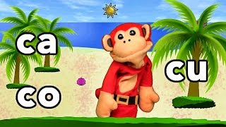 Sílabas ca co cu - El Mono Sílabo - Videos Infantiles - Educación para Niños #