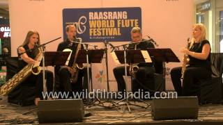 Riga Saxophone Quartet from Latvia performs live in Delhi
