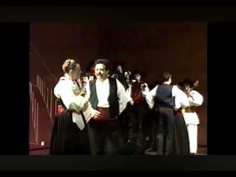 Folklorno društvo Kres - ples iz Korčule, letni koncert iz leta 1990