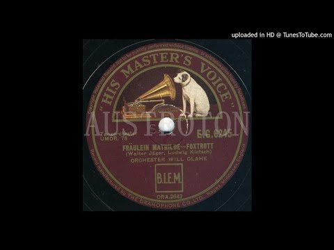 Will Glahé: Fräulein Mathilde