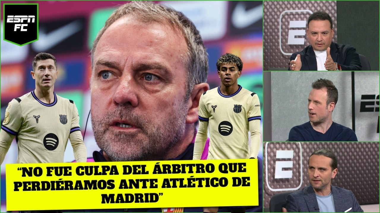 HANSI FLICK admite DUDAS ARBITRALES y asume CULPA en la DERROTA vs ATLÉTICO DE MADRID | ESPN FC