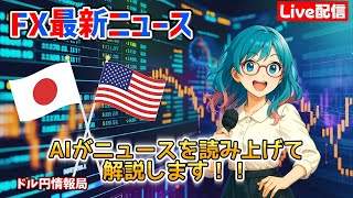 【FXライブ配信】2026.6/17.7:16~AIが最新ニュースをすべて読み上げます！リアルタイムでドル円レートをお知らせしニュースが入り次第、今後のドル円レートについて詳しく解説していきます。