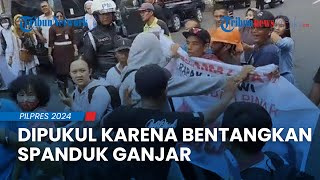 Berawal Bentangkan Spanduk Ganjar saat Presiden Jokowi Tiba, Pria di Gunungkidul Diamankan & Dipukul