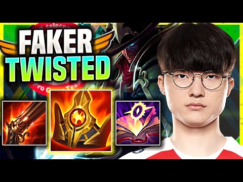 FAKER PERFECT GAME WITH TWISTED FATE! - T1 Faker Plays Twisted Fate Mid vs Anivia! | Season 11