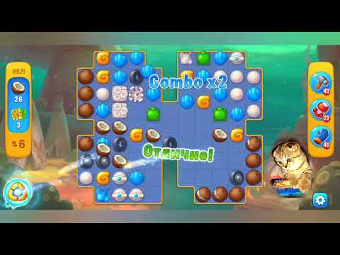 Fishdom 2022, no Boosters,   9821     level  -  прохождение без бустеров,   9821   уровень.