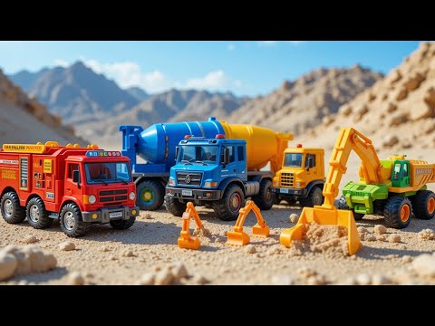 Cool Construction Vehicles Dig and Work – Toy Trucks for Kids